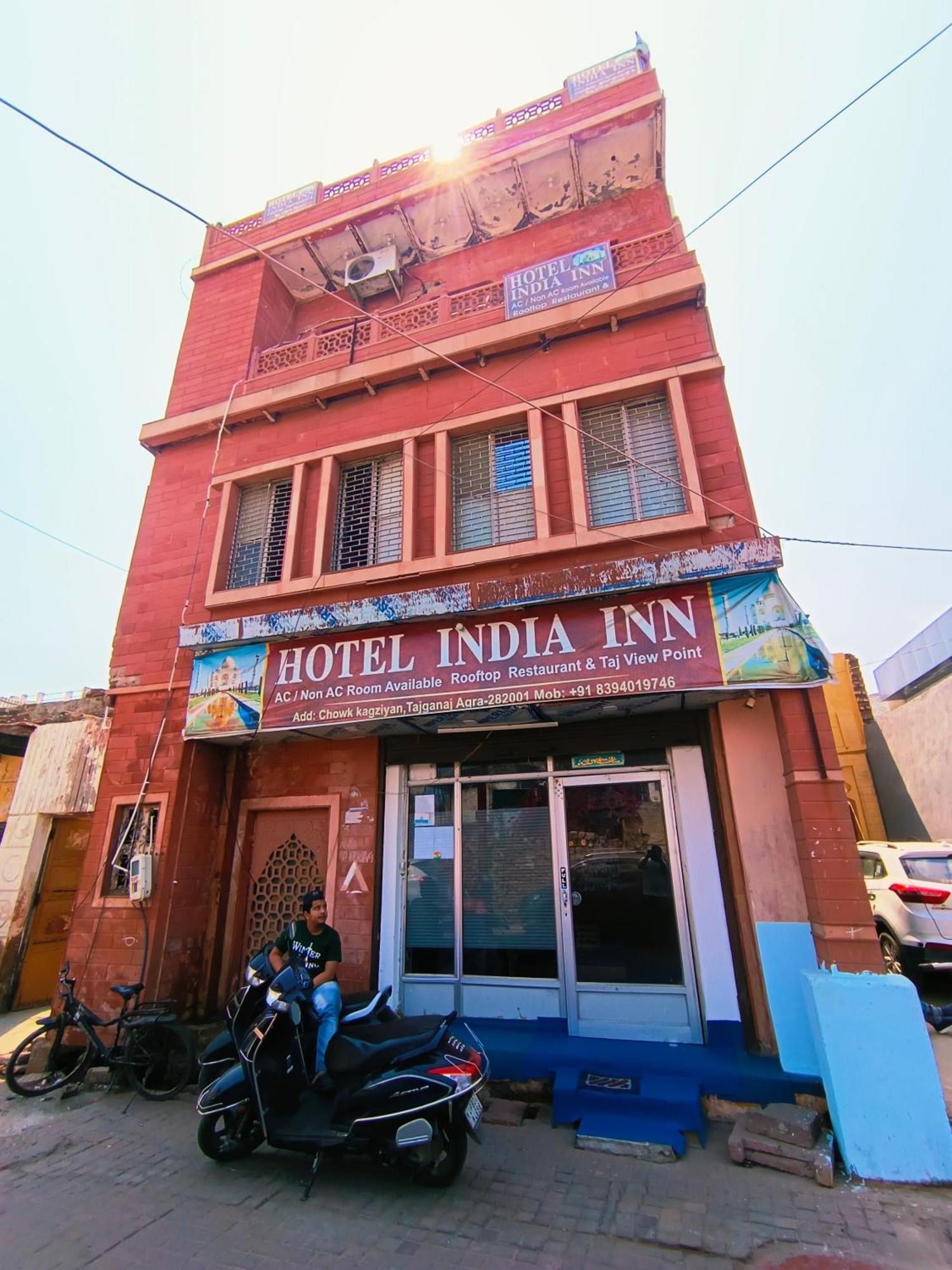 Hotel India Inn Walking Distance From Taj Mahal-- Rooftop Taj Mahal View Agra  Bagian luar foto